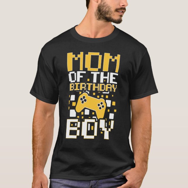 T-shirt Super Maman De Birthday Boy Video Game Control (Devant)