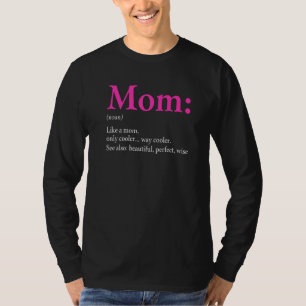 T-shirt Super Maman Définition Vêtements Fête des mères