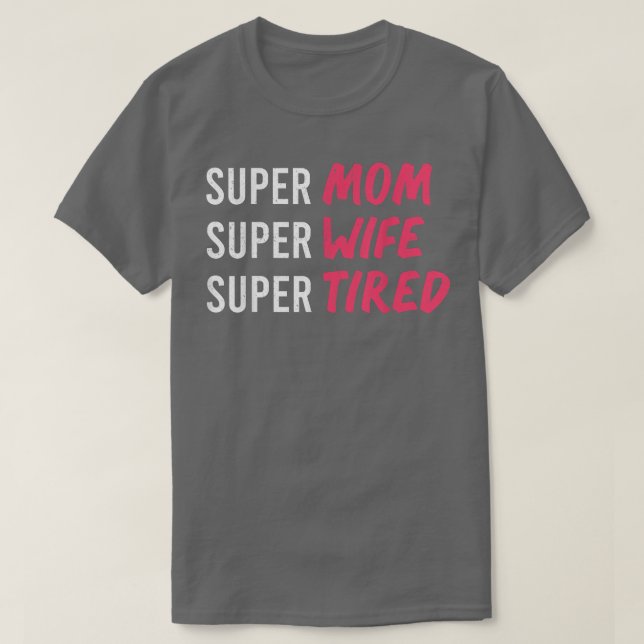 T-shirt super maman t pour les femmes, super maman super f (Design devant)