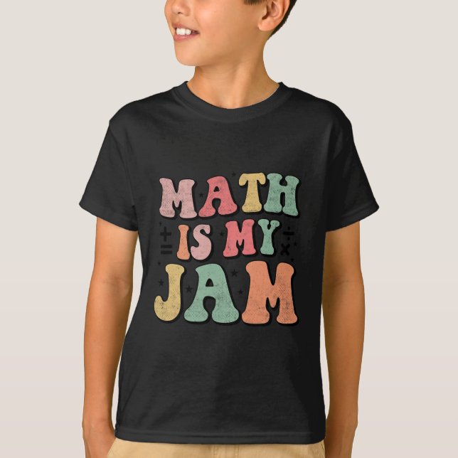 T-shirt Super Math est ma confiture le premier jour de ret (Devant)