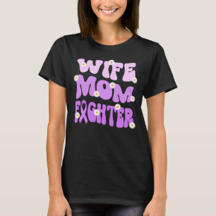T-shirt super mère femme combattant cancer testiculaire