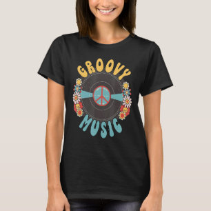 T-shirt Super Musique Peace Signes Fleurs Filles Femmes