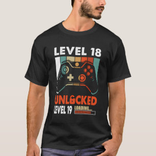 T-shirt Super Niveau 18 Déverrouillé Niveau 19 Chargement