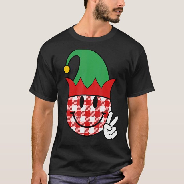 T-shirt Super Noël ELF Face Team Père Noël Elf Squad Xma (Devant)