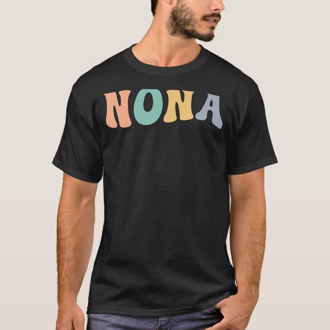 T-shirt Super Nona Grand-mère Nona Grandma (Devant)