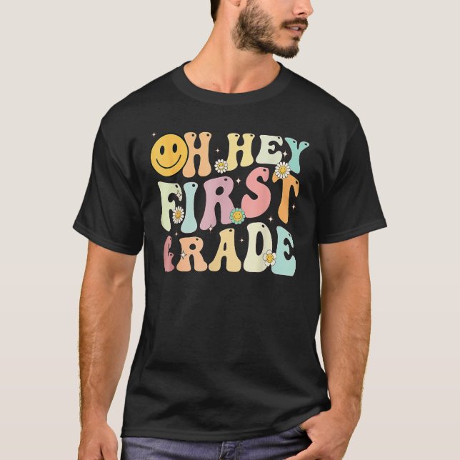 T-shirt Super Oh Hey 1ère 5e année Retour à l'école Enseig (Devant)
