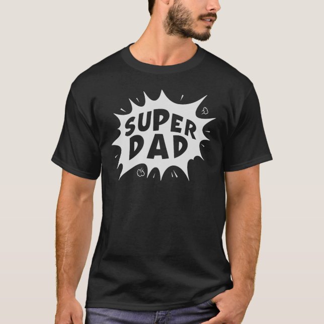 T-shirt Super papa (Devant)
