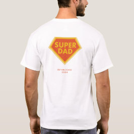 T-shirt Super Papa année personnalisée