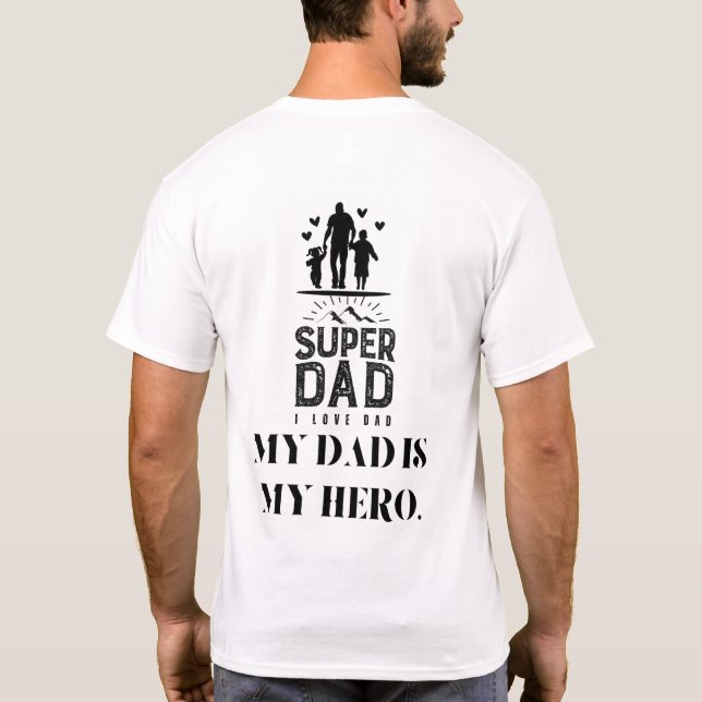 T-shirt Super Papa, Est. [2025] (Dos)