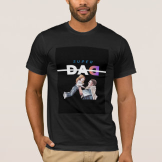 T-shirt Super Papa Fête des Pères Famille Amour DESIGN