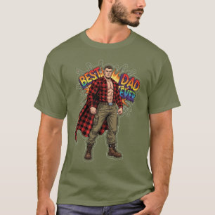 T-shirt Super Papa - Meilleur Papa de tous les temps, vect