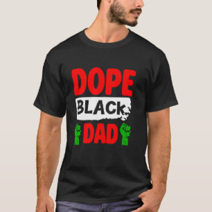 T-shirt Super Papa Noir Poing Juneteenth Histoire des Noir