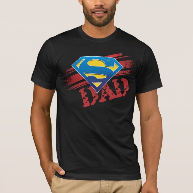 T-shirt Super Papa Stripes (Devant)