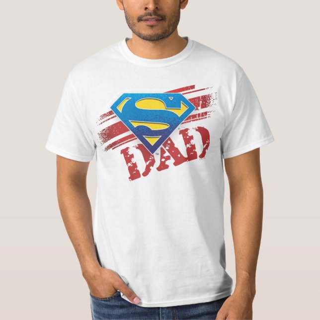 T-shirt Super Papa Stripes (Devant)
