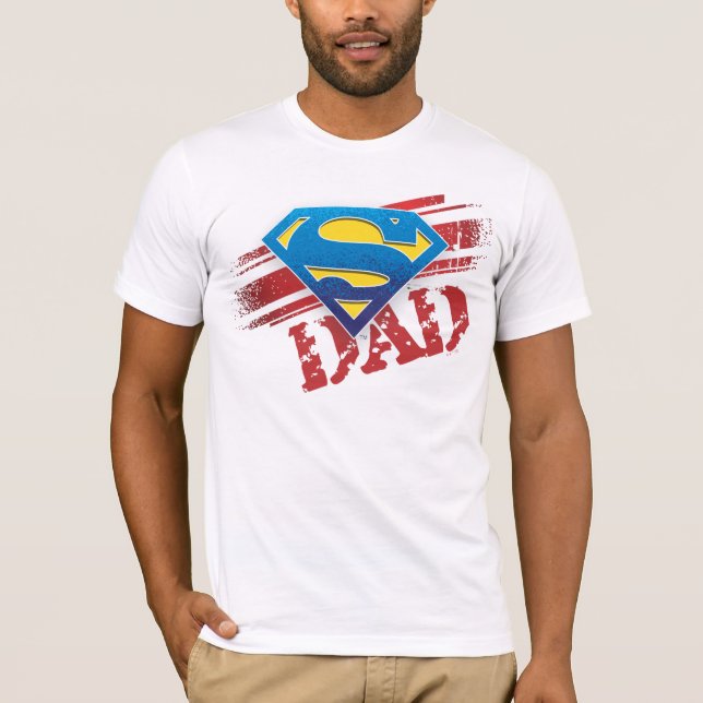 T-shirt Super Papa Stripes (Devant)