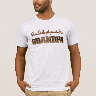 T-shirt Super Papas sont promus Grand-Père en cuir