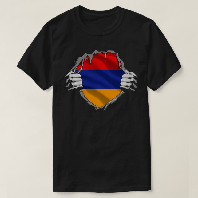 T-shirt Super Patrimoine arménien Fier Arménie Racines Dra (Design devant)