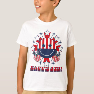 T-shirt Super patriotique Joyeux visage - signe de paix Jo