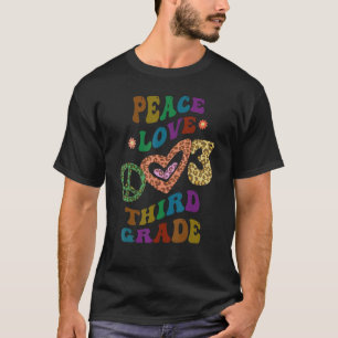T-shirt Super PEACE LOVE TROISIÈME NIVEAU Empreinte de léo