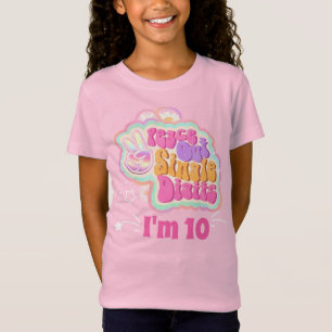 T-Shirt Super Peace Out Chiffres simples Je suis 10 T-shir