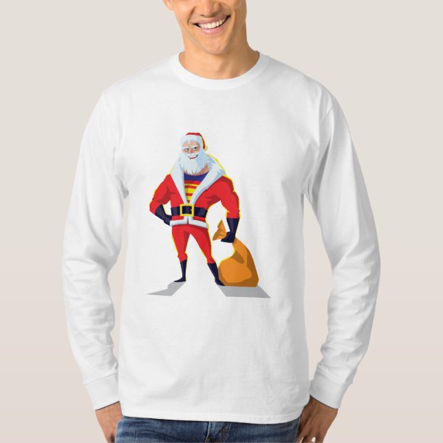 T-shirt "Super Père Noël" - Noël héroïque (Devant)
