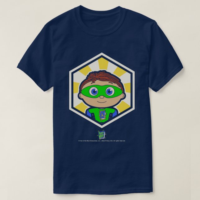 T-shirt Super Pourquoi Starbust Badge Whyatt (Design devant)