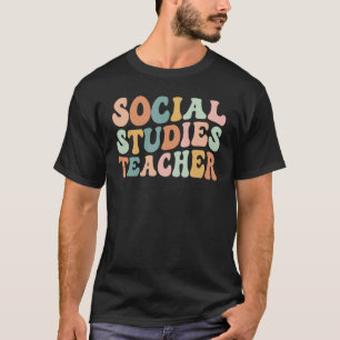 T-shirt Super Rétro Études sociales Histoire de l'enseigna