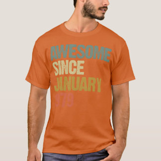 T-shirt Super Rétro Incroyable Depuis Janvier 1979 drôle