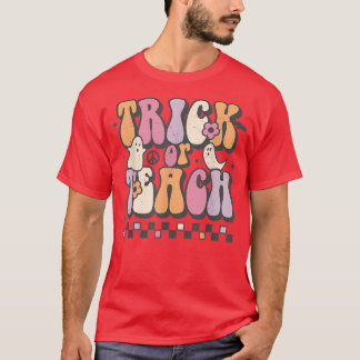 T-shirt Super Retro Trick ou Enseignant Hippie Hallowe