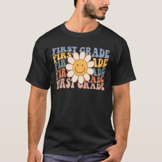 T-shirt Super Smile Face Daisy Enseignant de deuxième anné