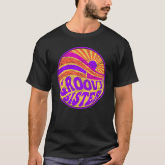 T-shirt Super soeur les années 70 Nostalgie esthétique des