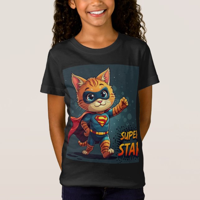 T-Shirt Super Star - Filles (Devant)