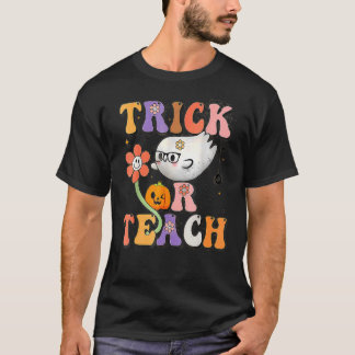T-shirt Super Trick Ou Enseigner Funky Teacher Halloween C