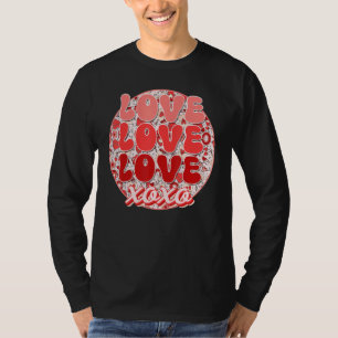 T-shirt Super Valentine's Day Love Retro Café Coeur Flo