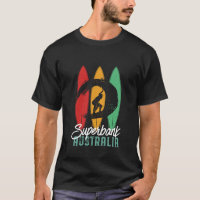 Superbank Beach Australie Vintage Retro Surfing