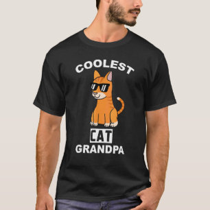 T-shirt Superbe Chat Roux Papy Animal de Compagnie Grand-P