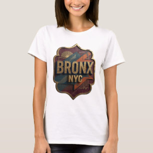 T-shirt Superbe Tee-shirt avec le slogan Gold BRONX NYC