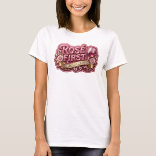 T-shirt Superbe Tee-shirt ROS FIRST Slogan Rose