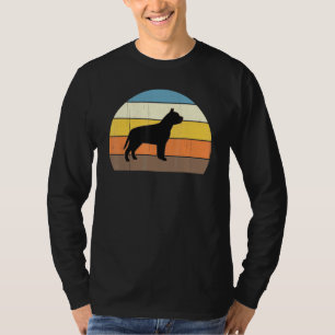 T-shirt Superbes Pit Bulls Coucher de Soleil Rétro - Super