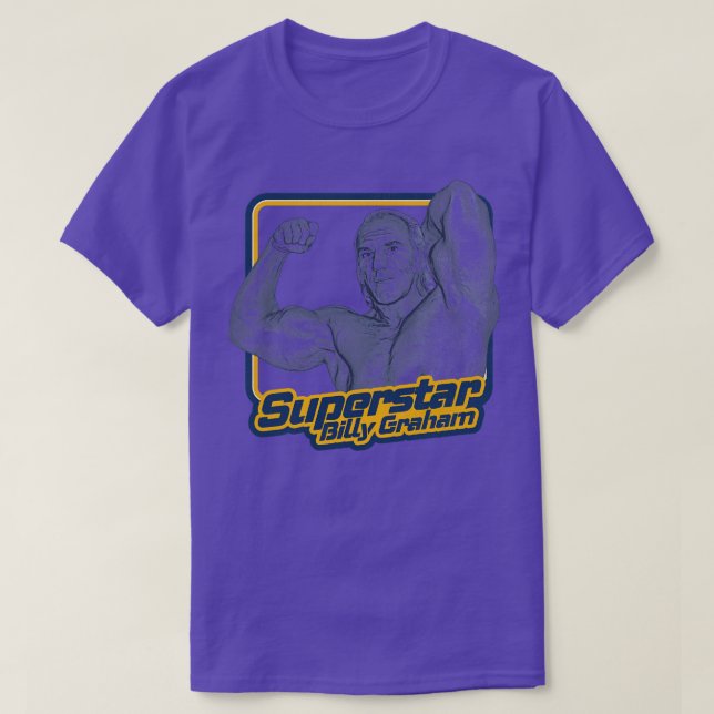 T-shirt SuperBilly Graham Retro Pro Wrestler (Design devant)