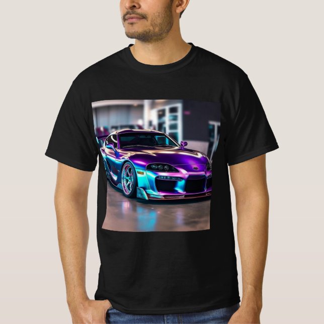 T-shirt Supercars customisés : Couleurs et modifications e (Devant)
