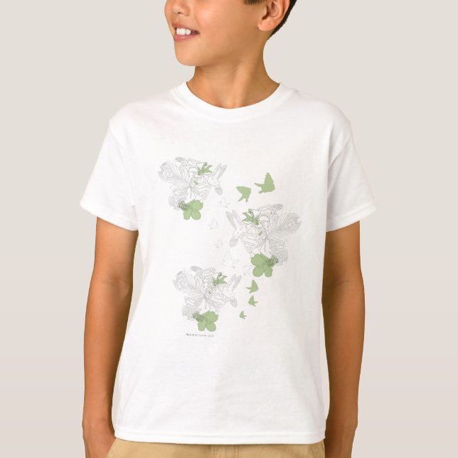 T-shirt Supergirl Birds and Feathers (Devant)