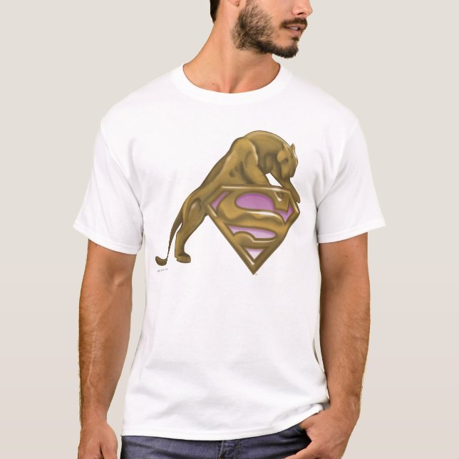 T-shirt Supergirl Golden Cat (Devant)