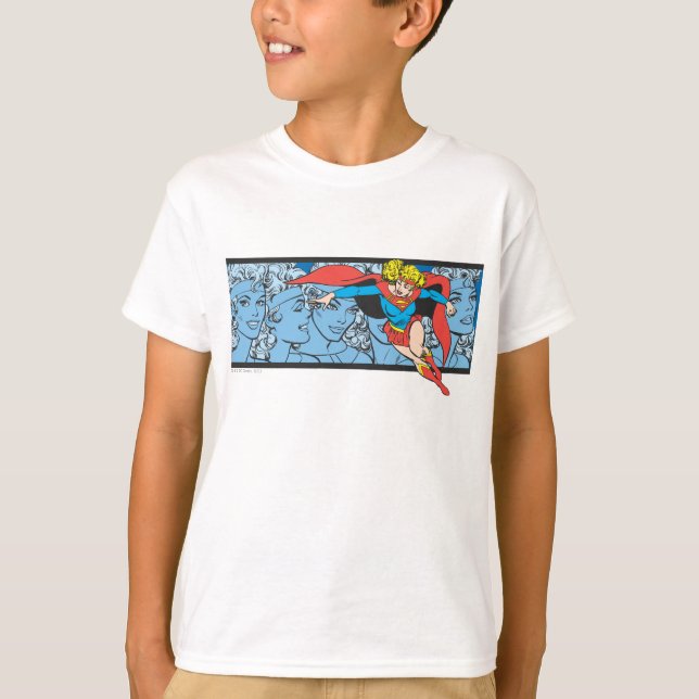 T-shirt Supergirl Head Shots (Devant)