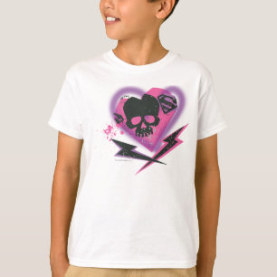 T-shirt Supergirl Skulls and Lightning