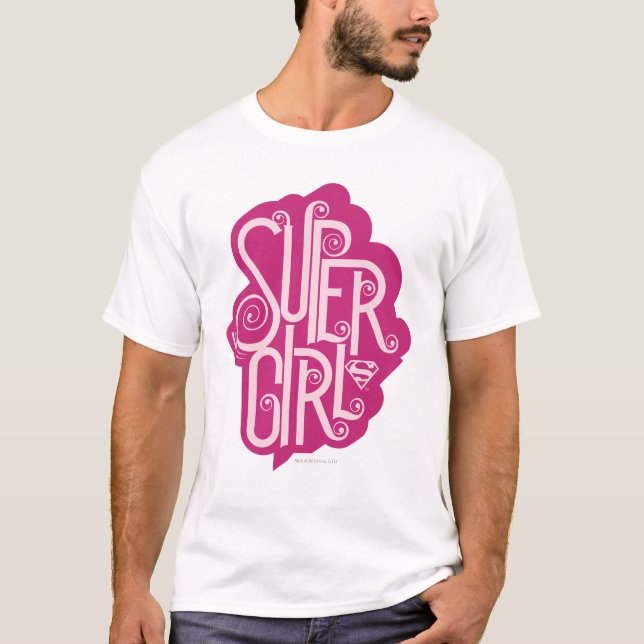 T-shirt Supergirl Swirl 1 (Devant)