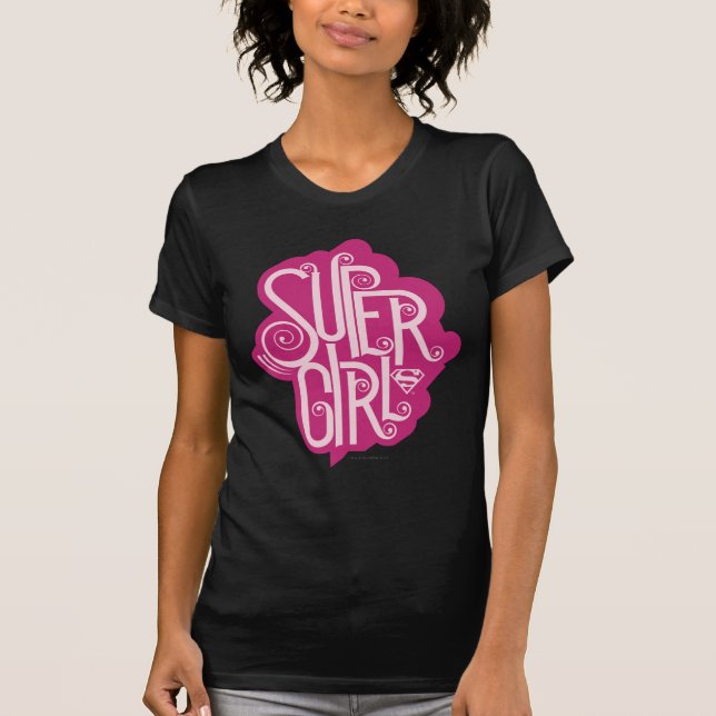 T-shirt Supergirl Swirl 1 (Devant)