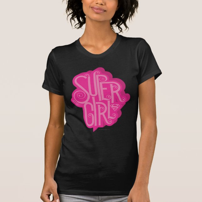 T-shirt Supergirl Swirl 2 (Devant)