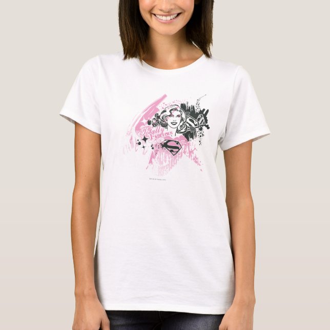 T-shirt Supergirl Totalement Fabuleux (Devant)