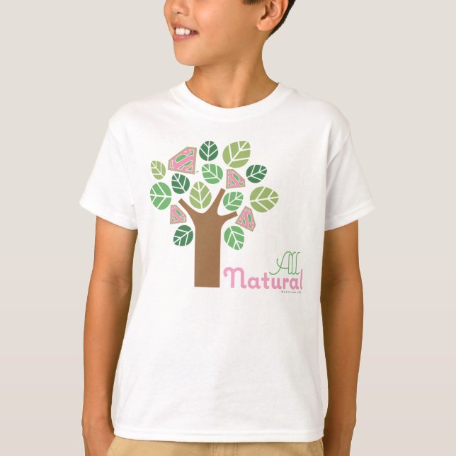 T-shirt Supergirl Tout arbre naturel (Devant)